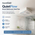 nuvellab™ QuietFlow Smart Bathroom Vent Fan