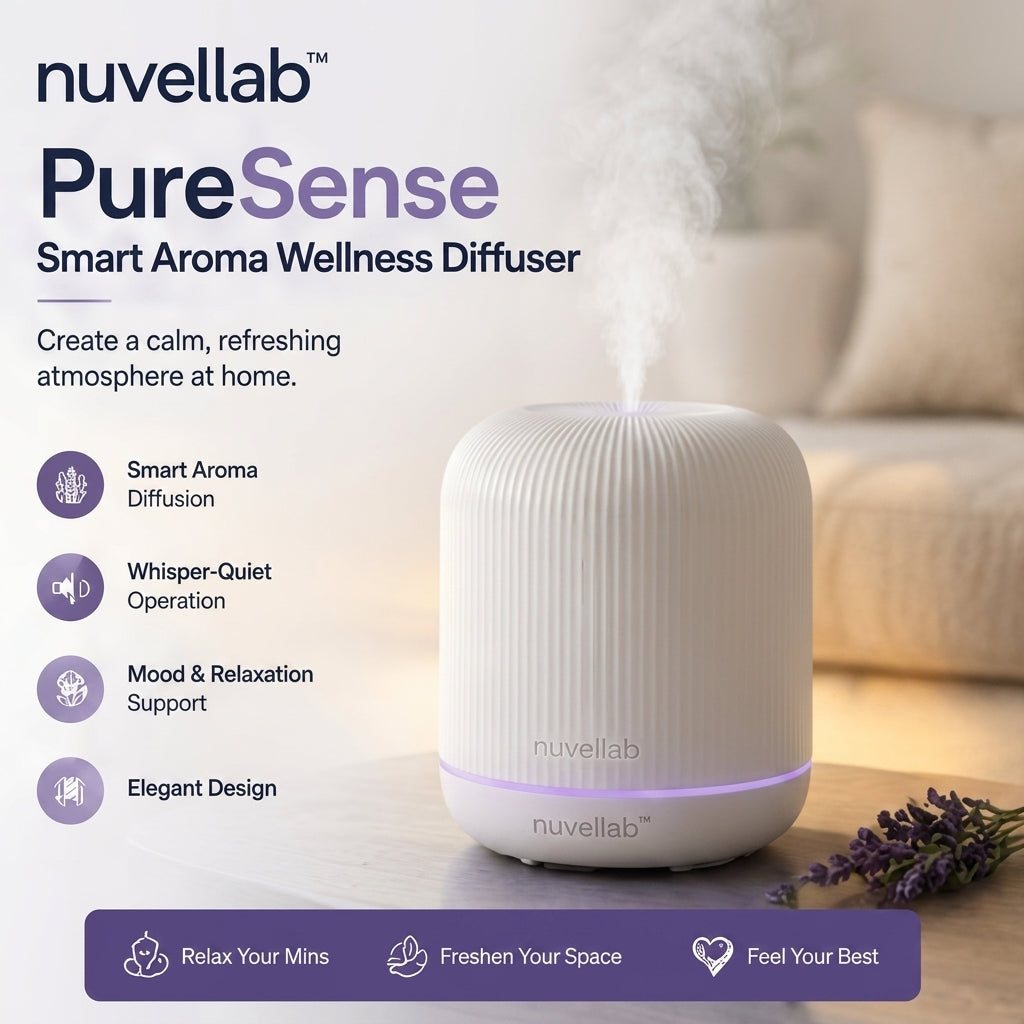 nuvellab™ PureSense Smart Aroma Wellness Diffuser